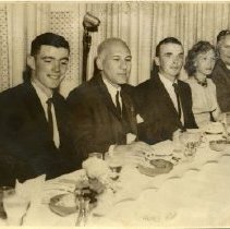 Walter Foy at a Banquet with Eight Unidentified Individuals